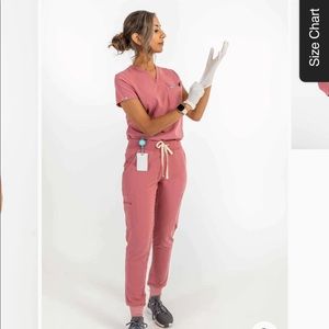 Medium top Large jogger bottoms scrub set from Vena.